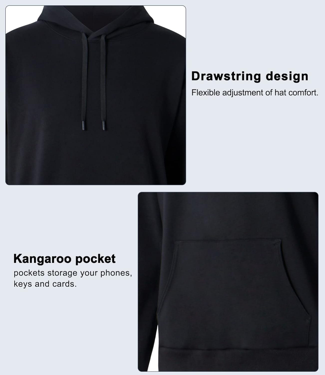 "Ultimate Comfort: Men'S Loose Fit Heavyweight Hoodie with Ultra Soft Fleece and Convenient Pockets"