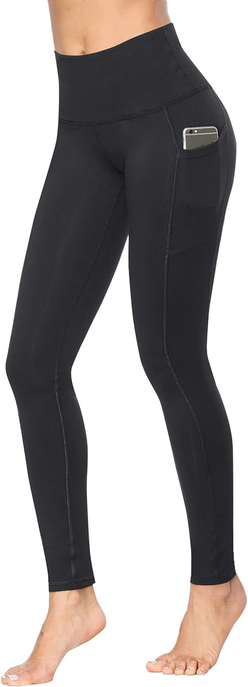 "Ultimate Comfort and Style: 2 Pack High Waist Yoga Pants with Tummy Control and Convenient Pockets - Perfect for Workouts and Running!"