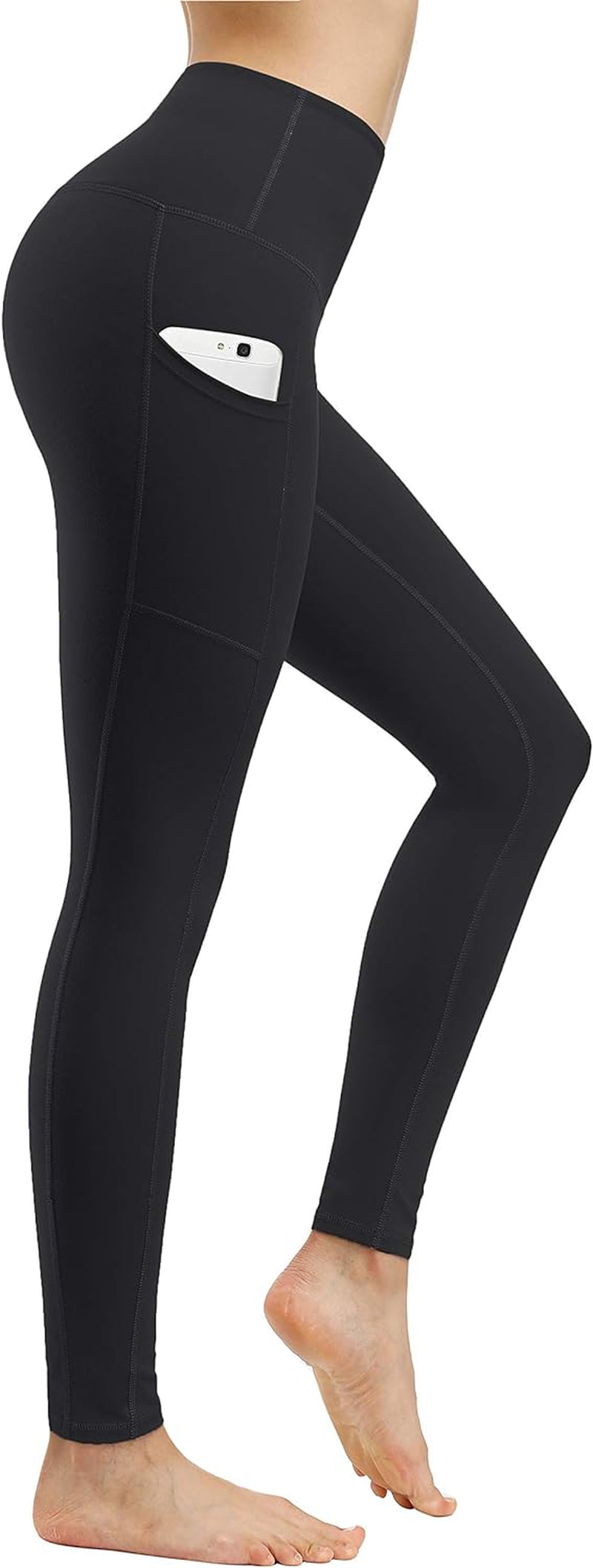 "Ultimate Comfort and Style: 2 Pack High Waist Yoga Pants with Tummy Control and Convenient Pockets - Perfect for Workouts and Running!"