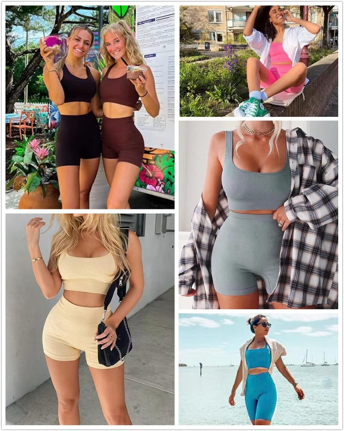 "Ultimate Fitness Fashion: Trendy 2-Piece Workout Sets for Women - Stay Stylish and Fit with Our Cute YOGA Set - Double the Style, Double the Motivation!"