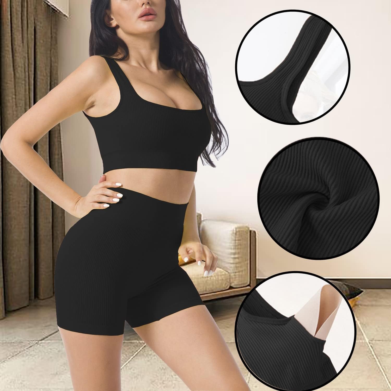 "Ultimate Fitness Fashion: Trendy 2-Piece Workout Sets for Women - Stay Stylish and Fit with Our Cute YOGA Set - Double the Style, Double the Motivation!"